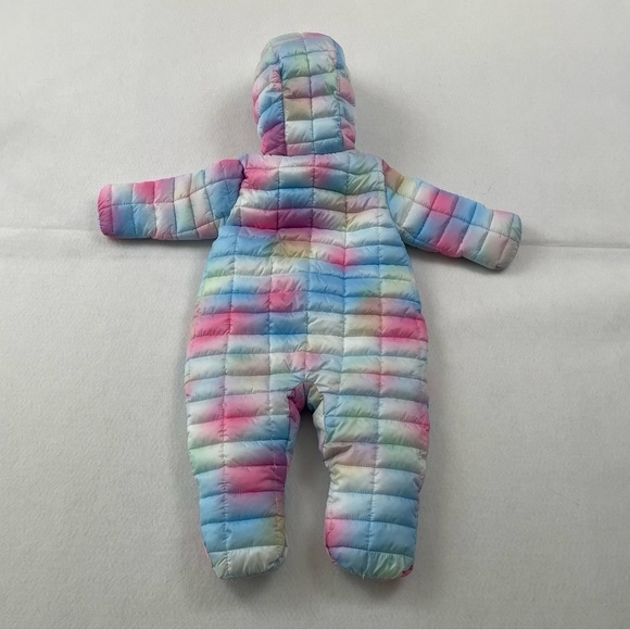 NWT Snozu Pastel Quilted Puffer Infant One Piece 3-6 Month Snowsuit - Picture 4 of 4